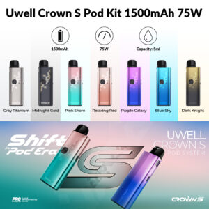 Uwell Crown S Pod Kit 1500mAh 75W 011